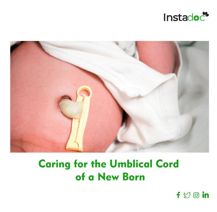 CARING FOR THE UMBILICAL CORD OF A NEW BORN